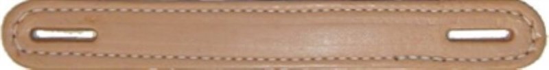 Natural - 8-3/4" Leather Trunk Handle holes Slots chest steamer antique box vintage old replacement