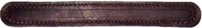 Burgundy - 8-3/4" Premium Leather Trunk Handle chest steamer antique box vintage old replacement