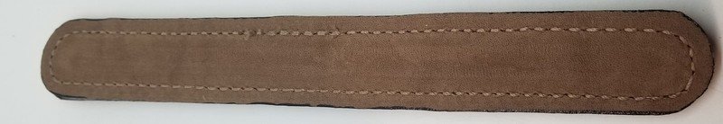Chestnut - 8-3/4" Premium Leather Trunk Handle chest steamer antique box vintage old replacement