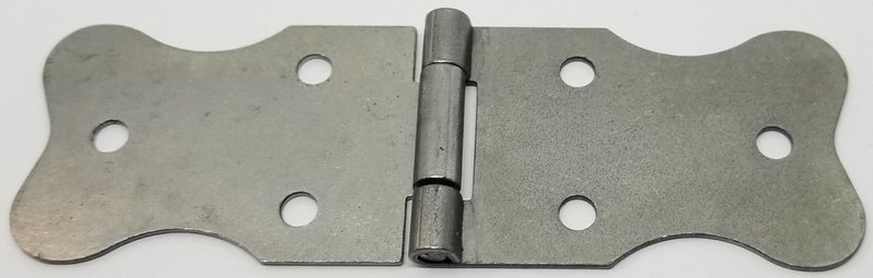 4-1/8" Stamped Plain Steel Trunk Flap Hinge steamer chest antique vintage old reproduction