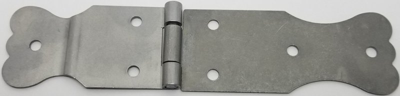 6-5/8" Stamped Plain Steel Trunk Flap Hinge steamer chest antique vintage old reproduction