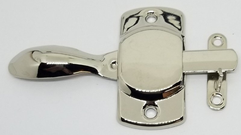 Left & Right Hand Plain Nickel Cabinet Latch Blank Hoosier Sellers antique vintage restore