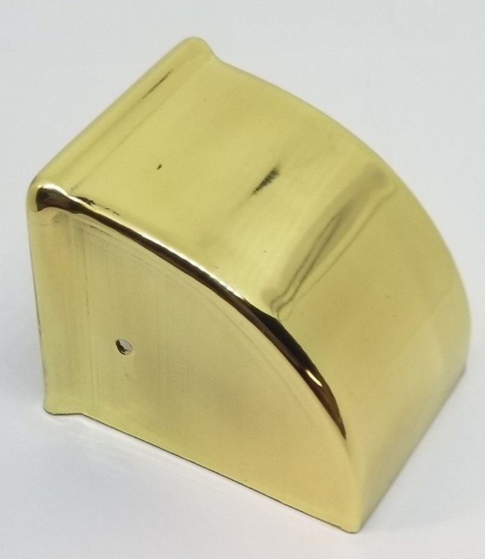 MEDIUM Smooth Stamped Brass Plain Leg Toe End Cap Claw Foot piano stool table chair cart antique coffee buffet server
