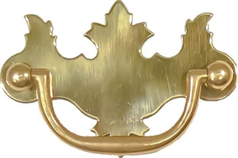 2.5" Centers Polished Brass chippendale Early American Style Drawer Pull