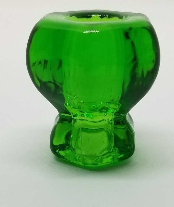 1" DARK FOREST GREEN Glass Knob hoosier classic vintage antique retro cupboard sideboard built-in