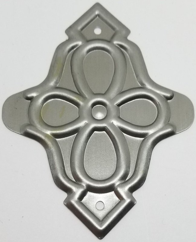 Celtic Knot Trunk Slat Clamp Chest Steamer Antique Steel Decorative metal vintage retro old
