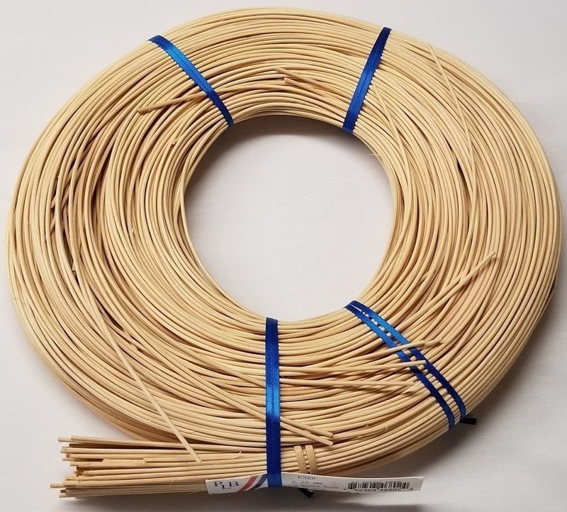 ROUND REED #3 - 3/32" (2.25mm) Diameter - 750' Foot Coil basket wicker cain chair seat natural