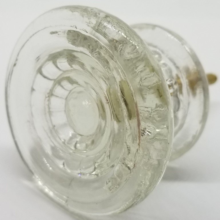 2" Empire Style PRESSED GLASS KNOB Victorian Antique vintage old dresser drawer cabinet