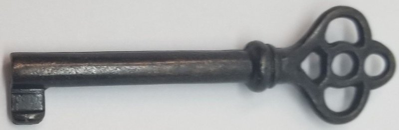 Antique Brass Key Skeleton lock vintage old fancy chrome jewelry ornament patina rustic