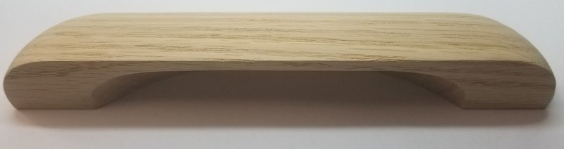 7" - 5.5" centers Plain OAK Pull Handle knob desk drawer antique vintage old drawer wood rustic retro