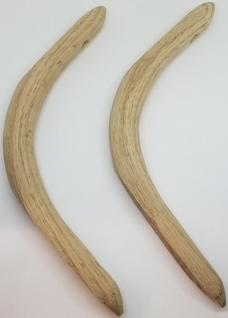 (OUT OF STOCK) -- OAK HIP HUGGER Brackets Braces chair seat back side Pair set two hiphugger