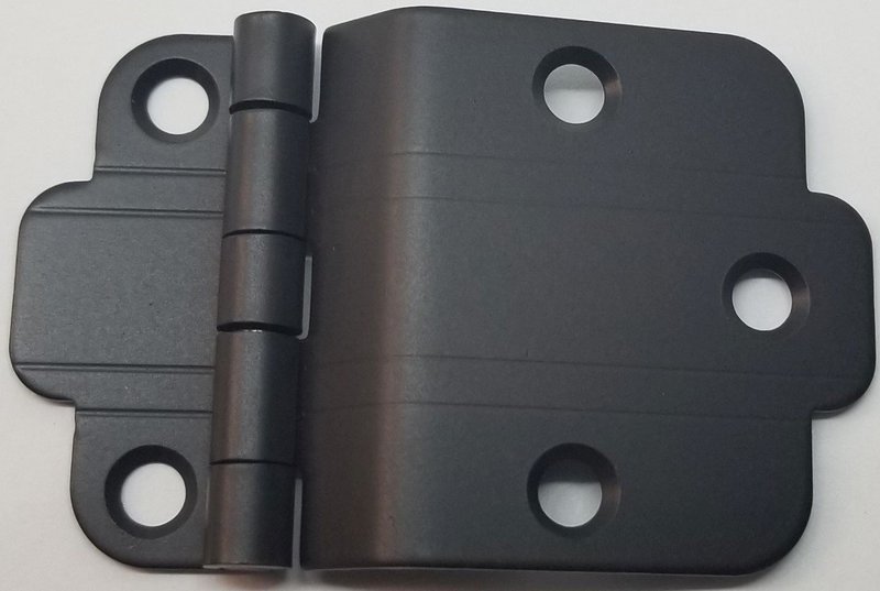 OIL RUBBED BRONZE 3/8" Offset Mount Art Deco Cabinet Hinge line Modern Contemporary hoosier steam punk