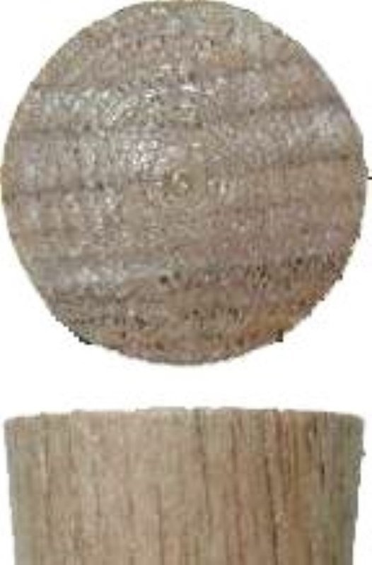 (LIMITED STOCK) -  5/8" WALNUT SCREW HOLE PLUGS End Grain tapered flat top fill cap insert button