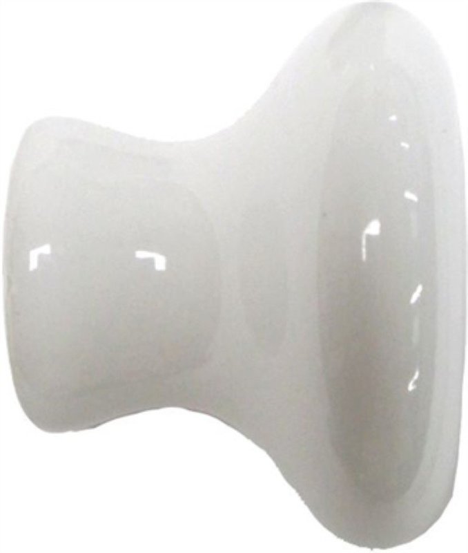 1-3/8" White Porcelain Round Knob handle pull drawer desk cabinet door antique vintage old