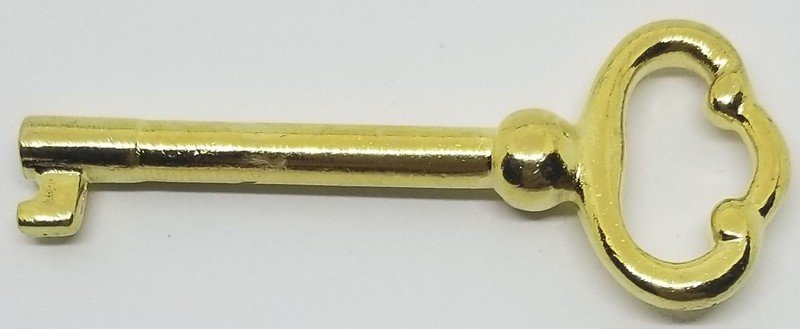 Brass Plated KEY FOR D-1810 6536 LOCK skeleton antique vintage old door cabinet retro mortise lock desk cabinet door roll top