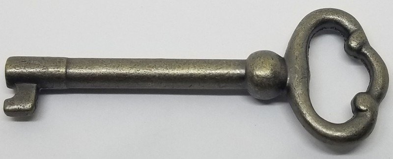 ANTIQUE BRASS KEY for 1810 6536 Lock skeleton vintage old door cabinet retro mortise lock desk cabinet door roll top
