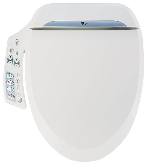 Engineered for luxury, BIO BIDET BB-600 is full-featured. With front and rear warm water cleansing, anti-bacterial material and a massage feature with a wide clean function, it cycles front and rear streams for unparalleled cleaning. BB-600 allows you to adjust the water temperature, water pressure and the position of the gentle aerated stream.   At the touch of a button, cleansing is followed by a hands free mild warm air dry, adjustable to three settings. Its heated soft closing seat provides comfort and relaxation at a temperature you control.