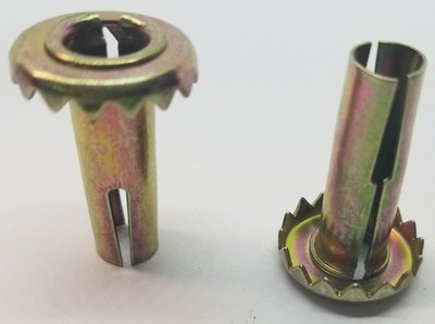 4 Zinc Plated Steel Caster Sockets wheel stem cart trunk tea insert seat chair leg foot antique vintage old