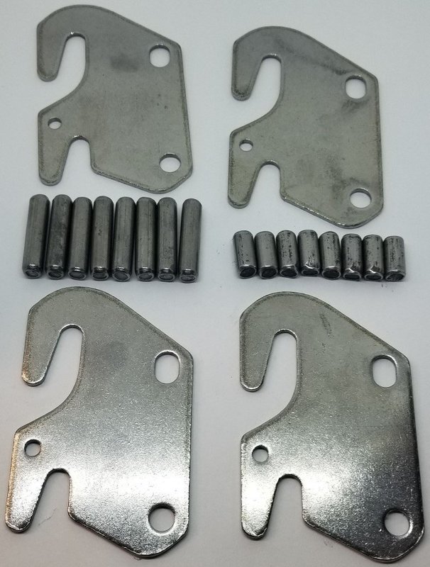 Steel Bedfast Kit 4 Steel Bed Rail Fasteners Pins hook frame stamping hanger long short pins antique vintage retro old Steel Bedfast Kit 4 Steel Bed Rail Fasteners Pins hook frame stamping hanger long short pins antique vintage retro old