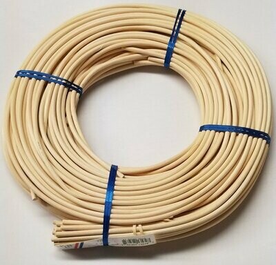Limited Stock - ROUND REED Size #6 - 11/64" (4.25mm) diameter. 200' foot coil rush basket wicker cane chair seat natural