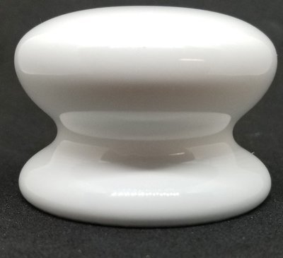 2 2" White Porcelain Round Knob pull handle drawer desk cabinet door antique old vintage