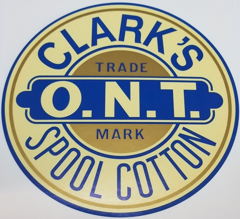 Clark's Spool Cabinet Decal thread vintage antique sticker Back badge name plate (LIMITED STOCK) Clark's Spool Cabinet Decal thread vintage antique sticker Back badge name plate (LIMITED STOCK)