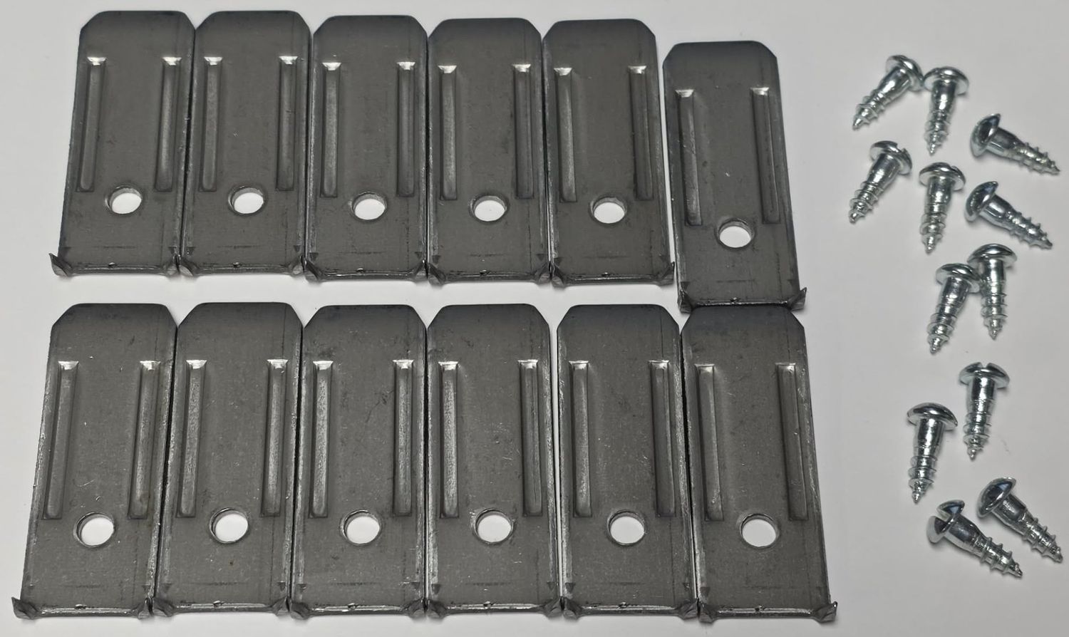 12 Pack (Dozen) Steel Table Top Levelers With Screws  leaf dining kitchen buffet coffee even level shim