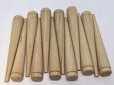 Caning Pegs chair weaving groove tool seat holes reed basket spline groove antique vintage retro cane
