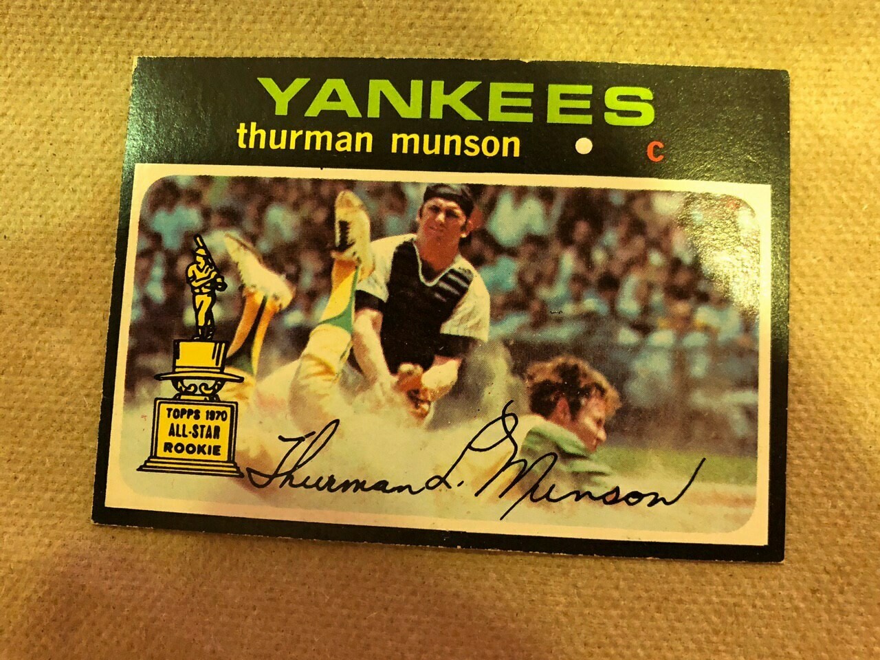 1971 Topps #5 Thurman Munson, List $120, Sell $95