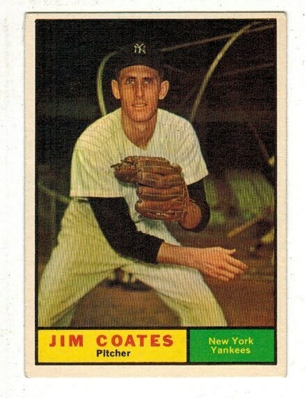 1961 Topps #531 Jim Coates list $50