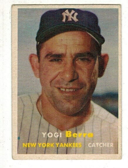 1957 Topps #2 Yogi Berra list $150