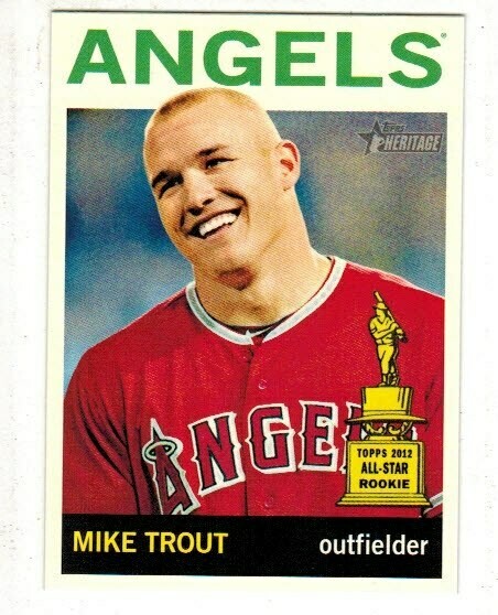 2013 Topps Heritage #430 Mike Trout
