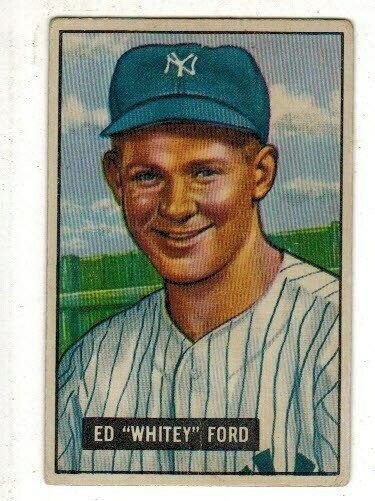 1951 Bowman #1 Whitey Ford rookie list $1500