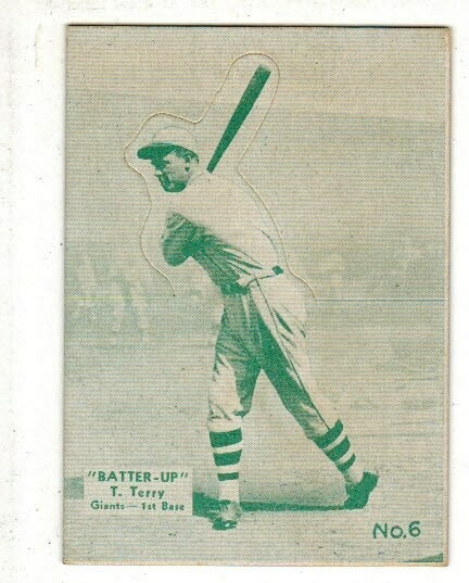 1934 Batter Up #6 Bill Terry