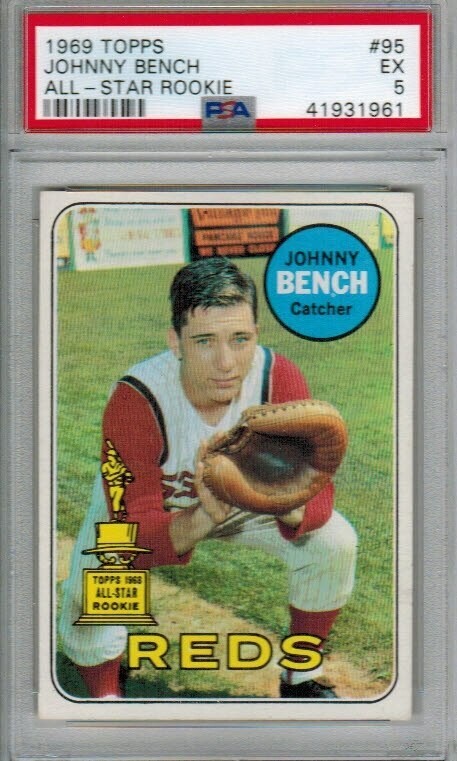 1969 Topps Johnny Bench PSA 5