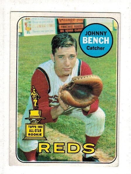 1969 Topps #95 Johnny Bench list $150