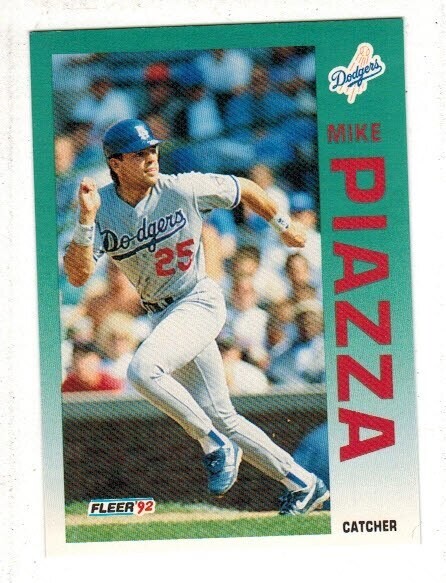 1992 Fleer Update #92 Mike Piazza rookie