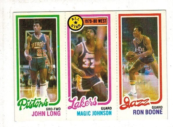 1980/81 Topps Magic Johnson/Boone/Long