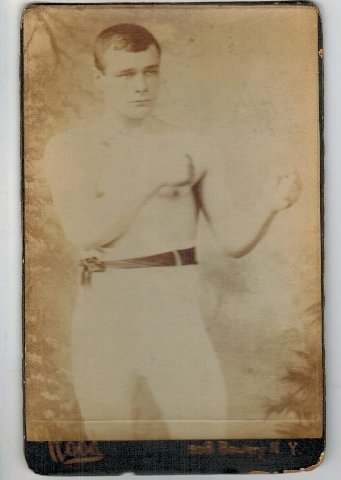 1888 Cabinet Boxing card Charles &quot;Toff&quot; Wall