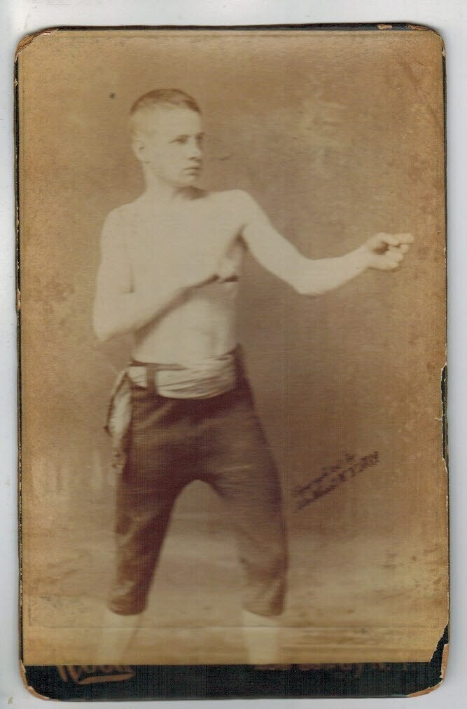 1888 Cabinet Boxing card Tommy Kelley