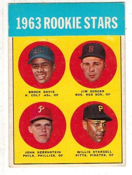 1963 Topps #553 Willie Stargell rookie