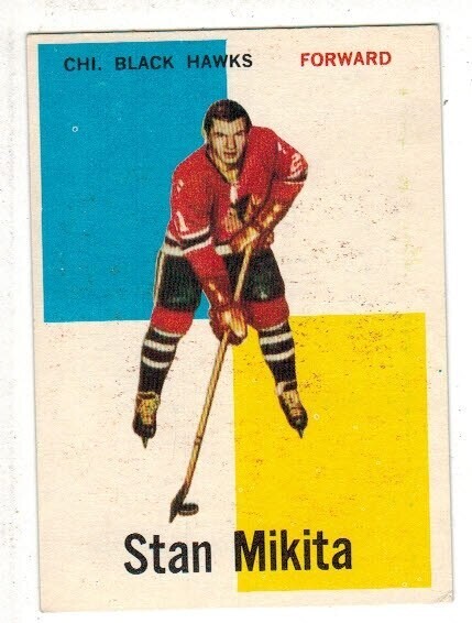 1960/61 Topps #14 Stan Mikita rookie