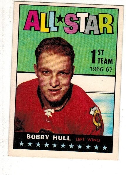 1967 Topps #124 Bobby Hull All Star