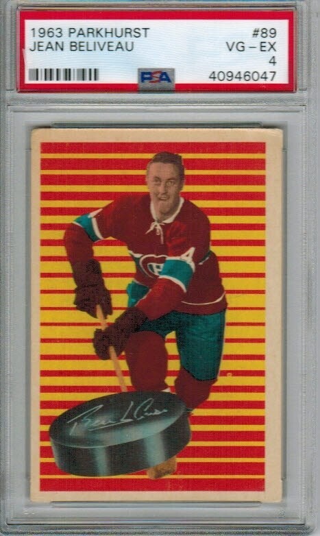 1963 Parkhurst #89 Jean Beliveau PSA 4