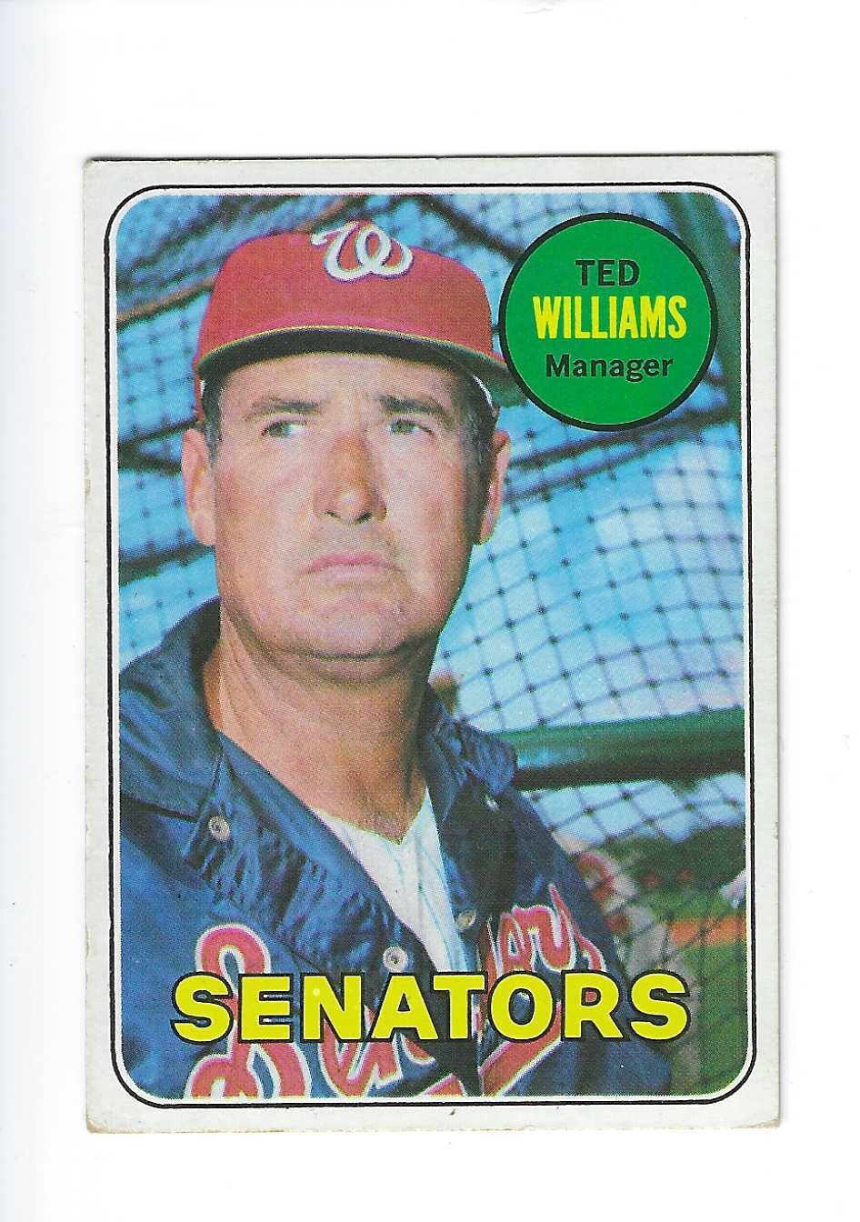 1969 Topps # 650 Ted Williams