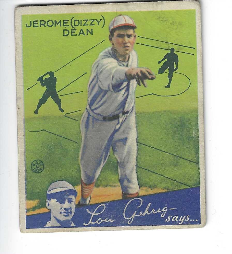 1934 Goudey #6 Dizzy Dean list $1200