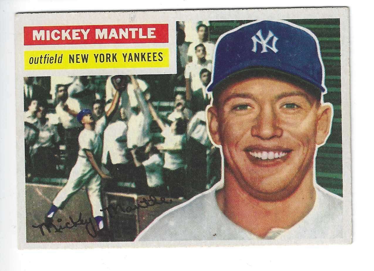 1956 Topps #135 Mickey Mantle Ex/Mint+
