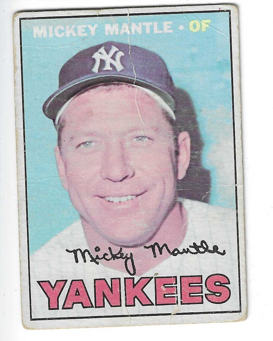 1967 Topps #150 Mickey Mantle Poor to VG