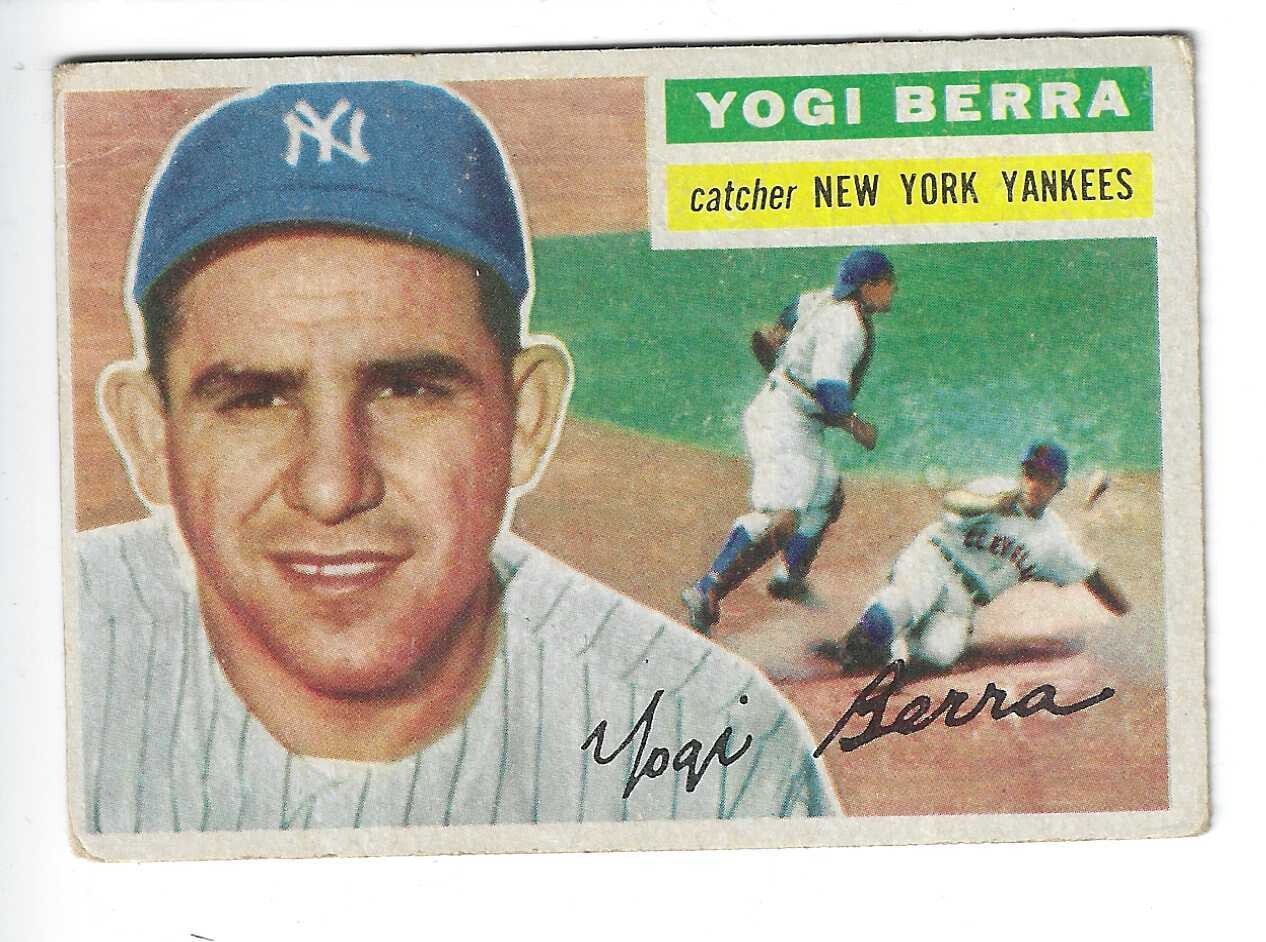 1956 Topps #110 Yogi Berra list $300