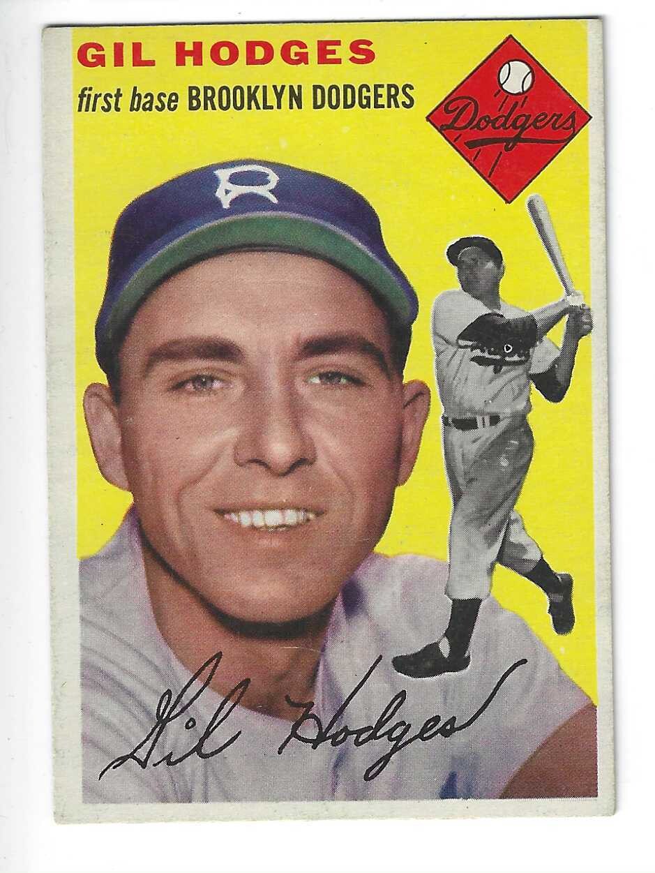 1954 Topps #102 Gil Hodges list $300